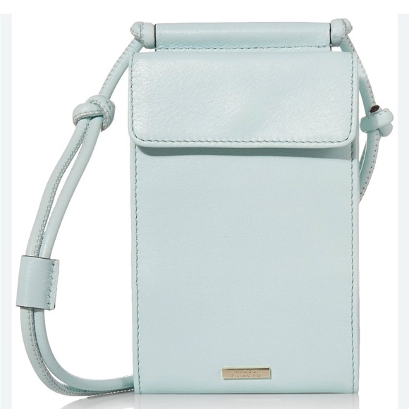 5/$25 Vince Camuto Desra Leather Wallet Crossbody Neo Mint